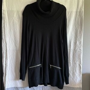 Ladies cowlneck tunic sweater